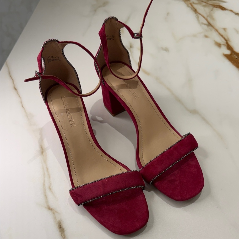 Coach Maddie Suede Sandals 9.5 - Picture 4 of 11